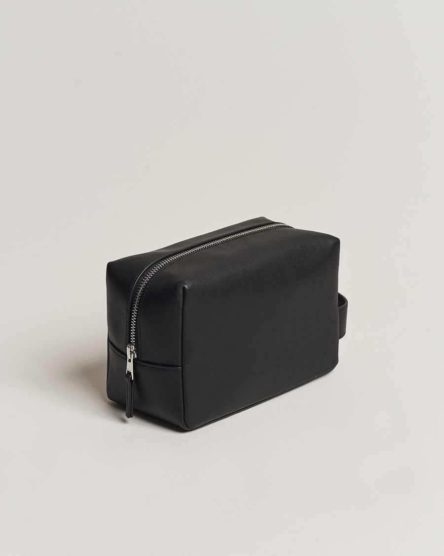 Herre | Vesker | GANT | Leather Wash Bag Black