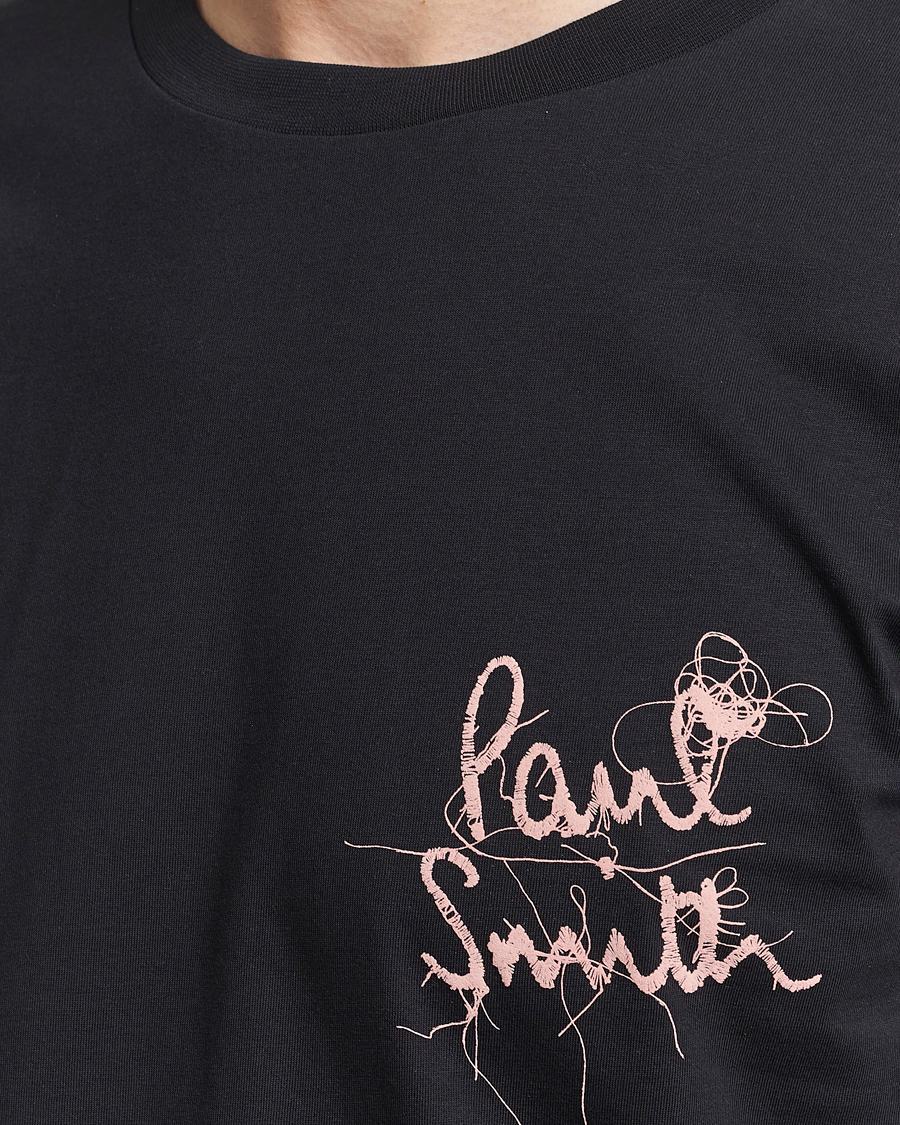 Herre | T-Shirts | Paul Smith | Organic Cotton Logo Crew Neck T-Shirt Black