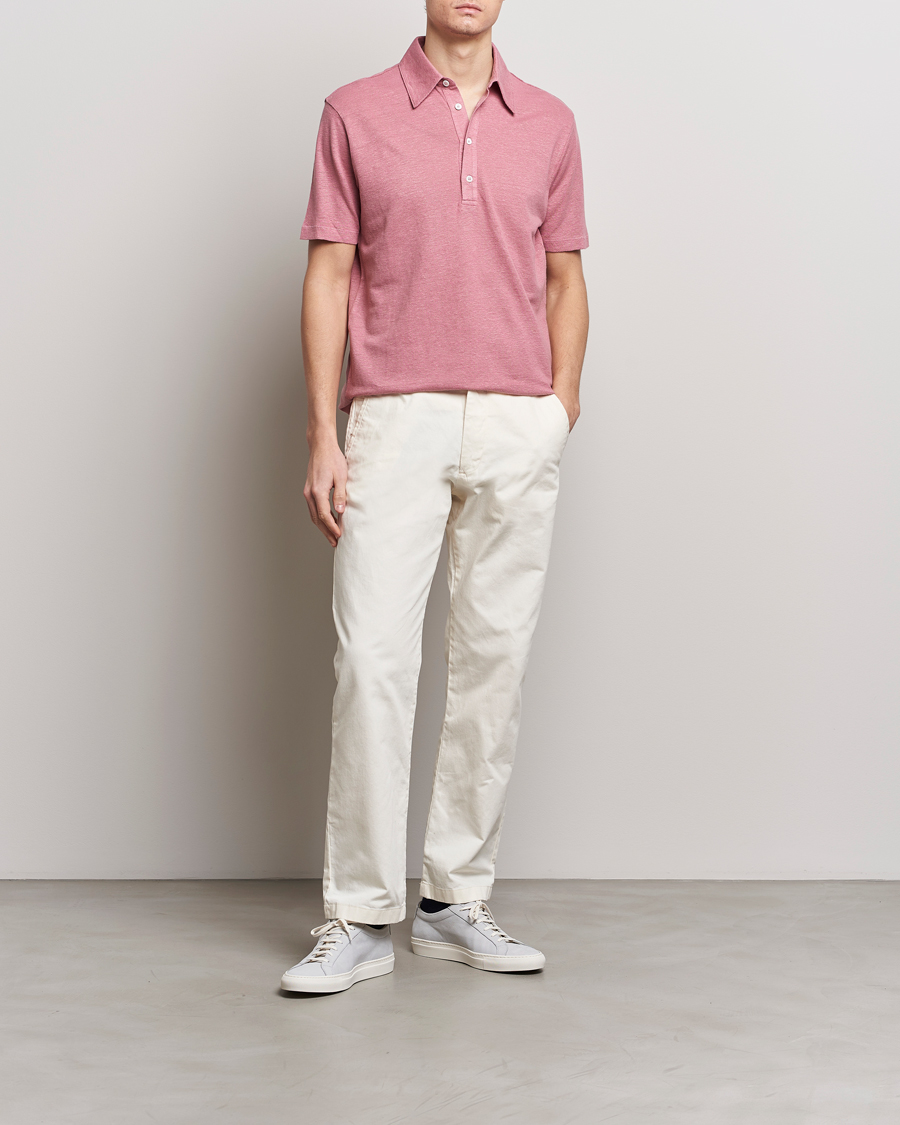 Herre | Pikéer | Paul Smith | Linen Polo Pink