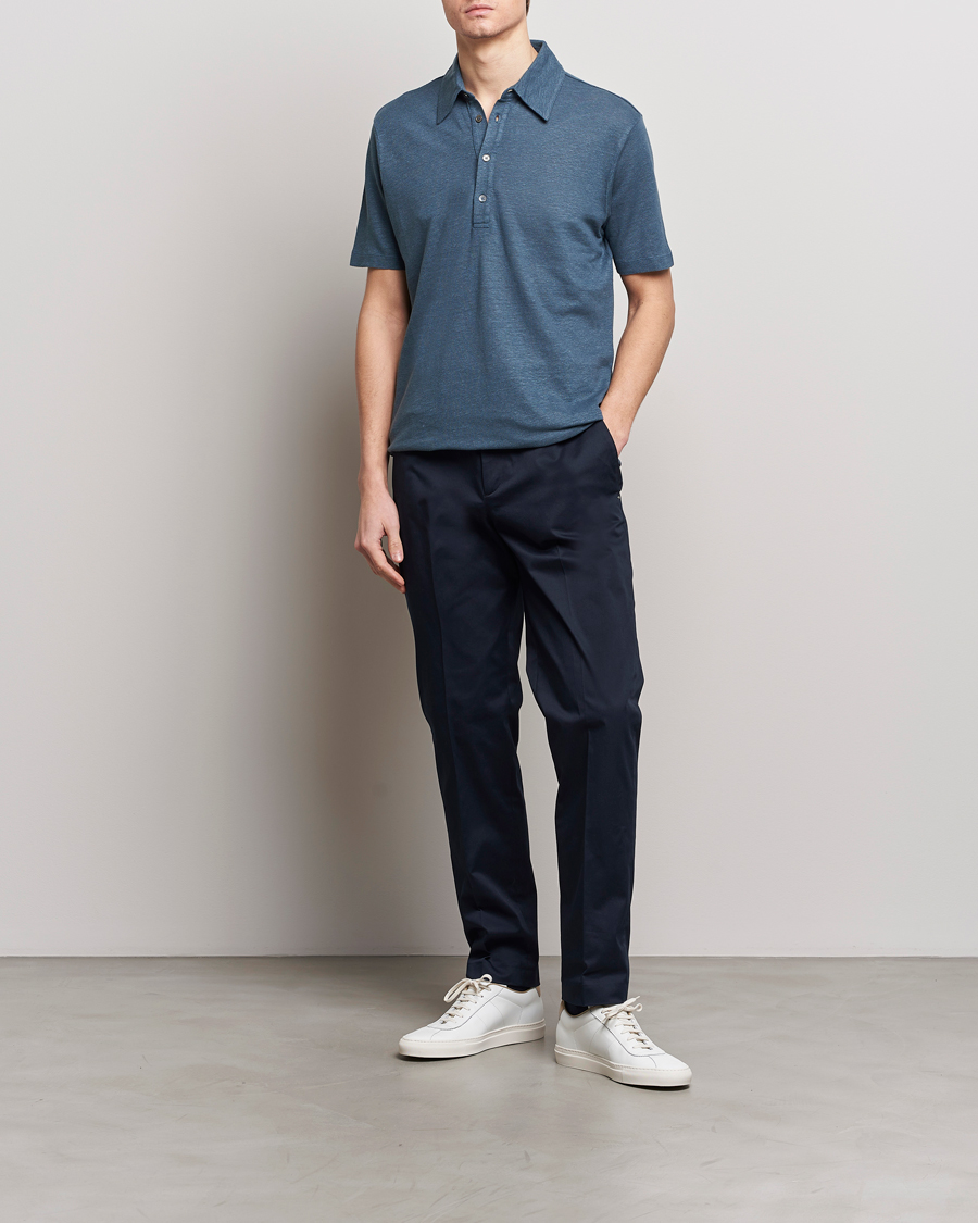 Herre | Pikéer | Paul Smith | Linen Polo Blue