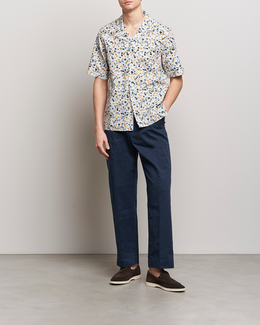 Herre | Skjorter | Paul Smith | Printed Flower Resort Short Sleeve Shirt White