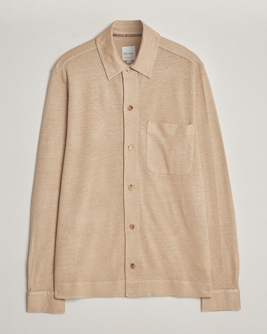Herre | Skjorter | Paul Smith | Linen Jersey Shirt Beige