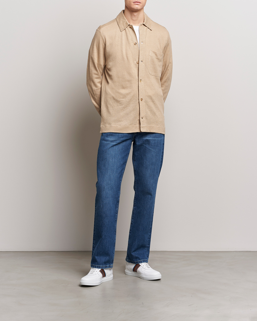 Herre | Skjorter | Paul Smith | Linen Jersey Shirt Beige