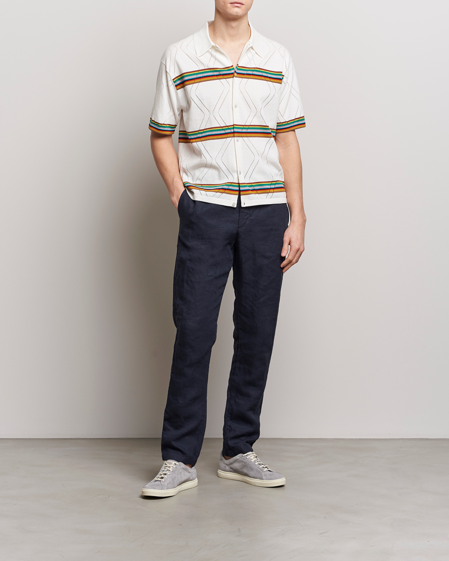 Herre | Skjorter | Paul Smith | Cotton Knitted Short Sleeve Shirt White