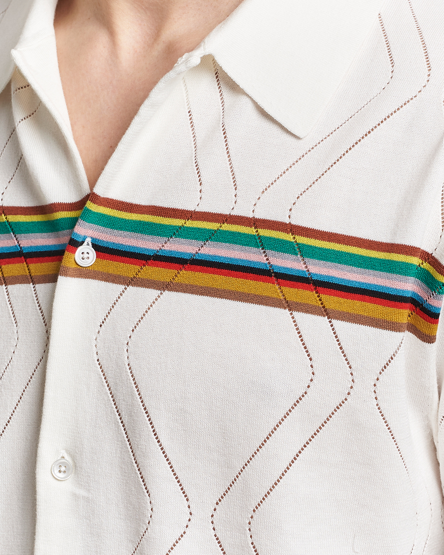 Herre | Skjorter | Paul Smith | Cotton Knitted Short Sleeve Shirt White