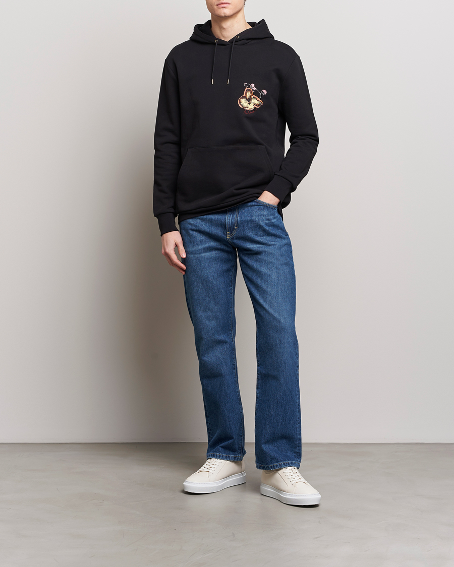 Herre | Gensere | Paul Smith | Printed Orchid Hoodie Black