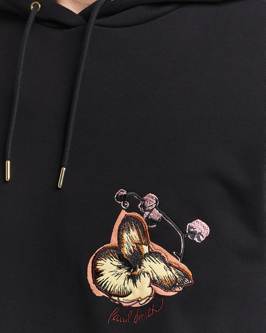 Herre | Gensere | Paul Smith | Printed Orchid Hoodie Black