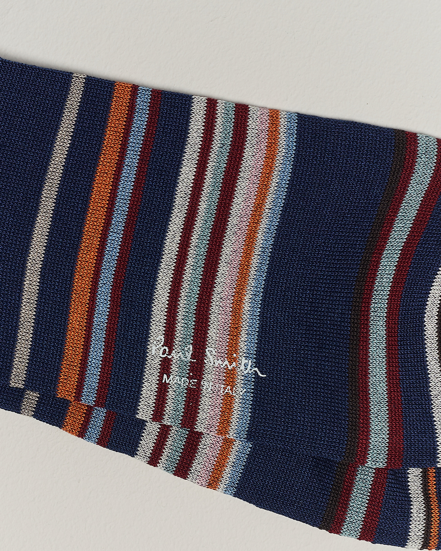 Herre | Undertøy | Paul Smith | Flavio Signature Stripe Socks Blue