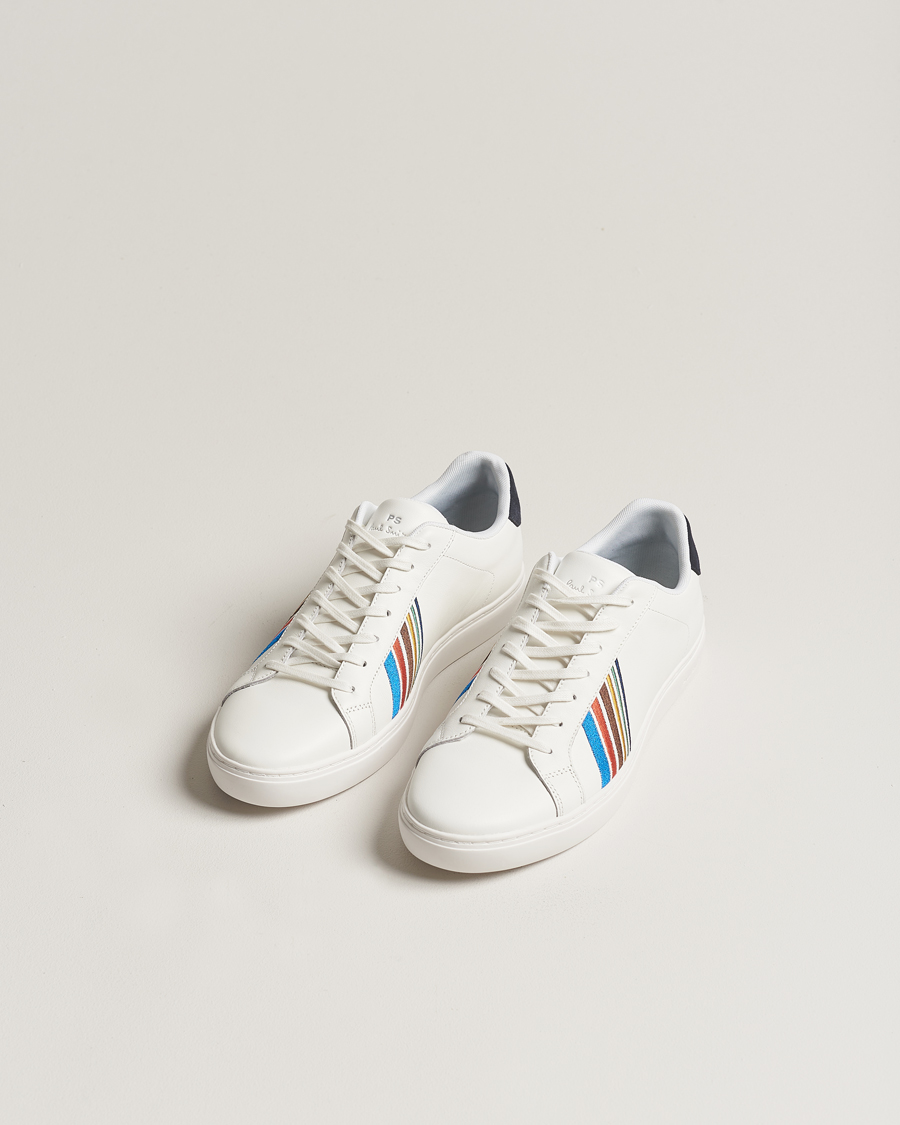 Herre | Sneakers med lavt skaft | PS Paul Smith | Rex Embroidery Leather Sneaker White
