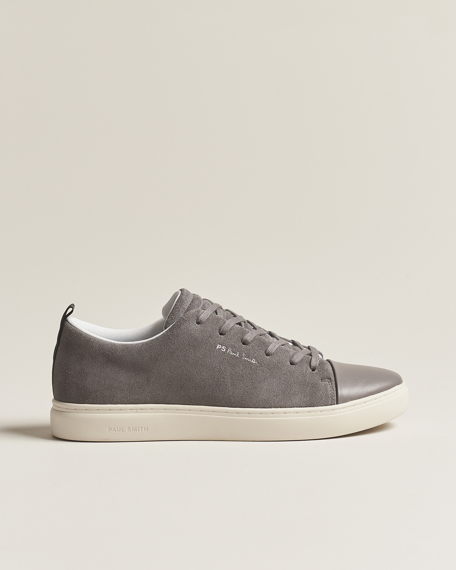 Herre | PS Paul Smith Lee Cap Toe Suede Sneaker Grey | PS Paul Smith | Lee Cap Toe Suede Sneaker Grey
