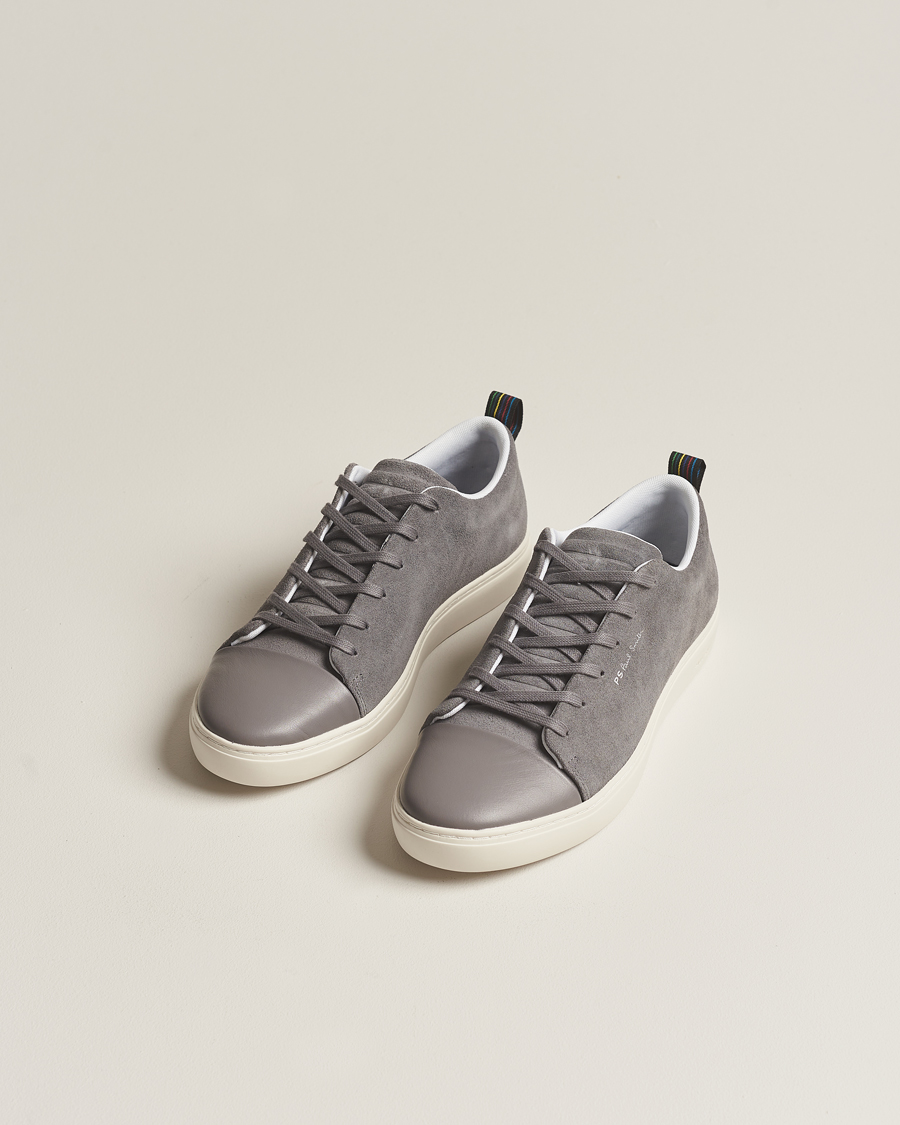 Herre | PS Paul Smith Lee Cap Toe Suede Sneaker Grey | PS Paul Smith | Lee Cap Toe Suede Sneaker Grey