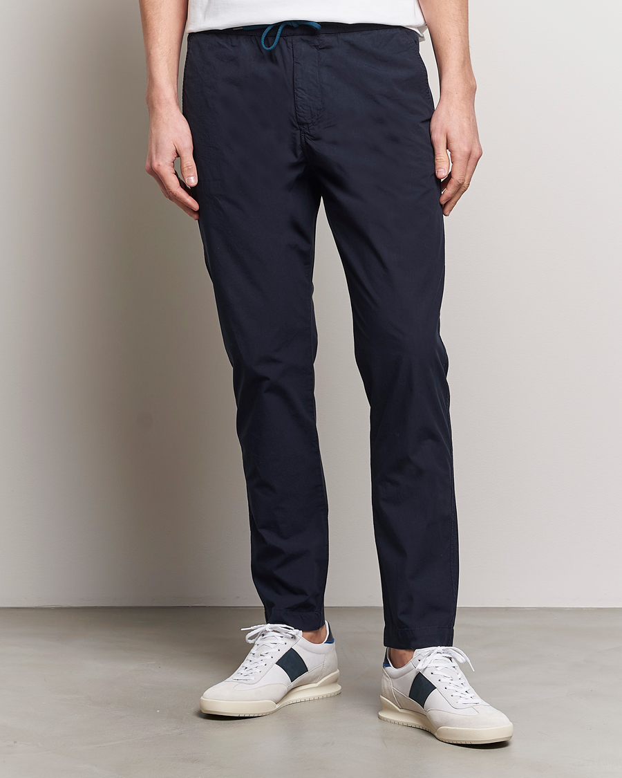 Herre |  | PS Paul Smith | Cotton Drawstring Trousers Navy