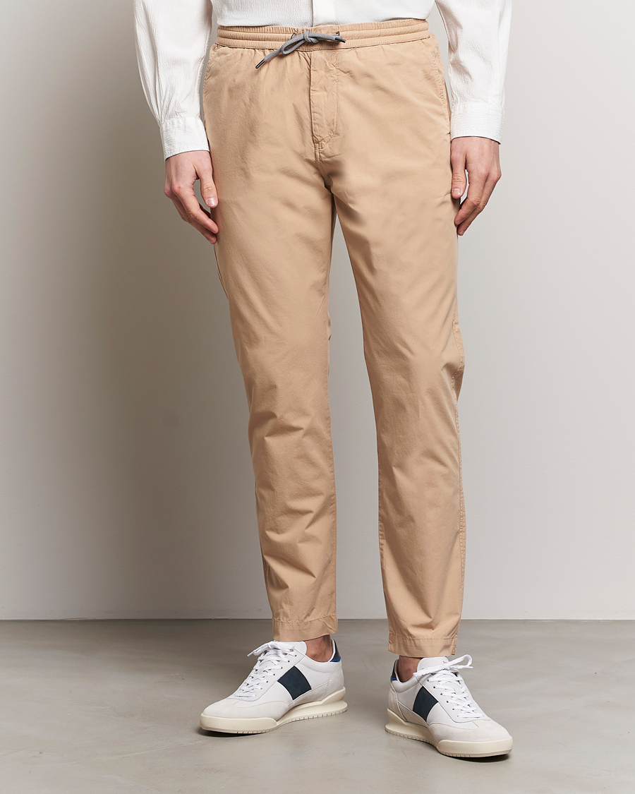 Herre | Avdelinger | PS Paul Smith | Cotton Drawstring Trousers Beige