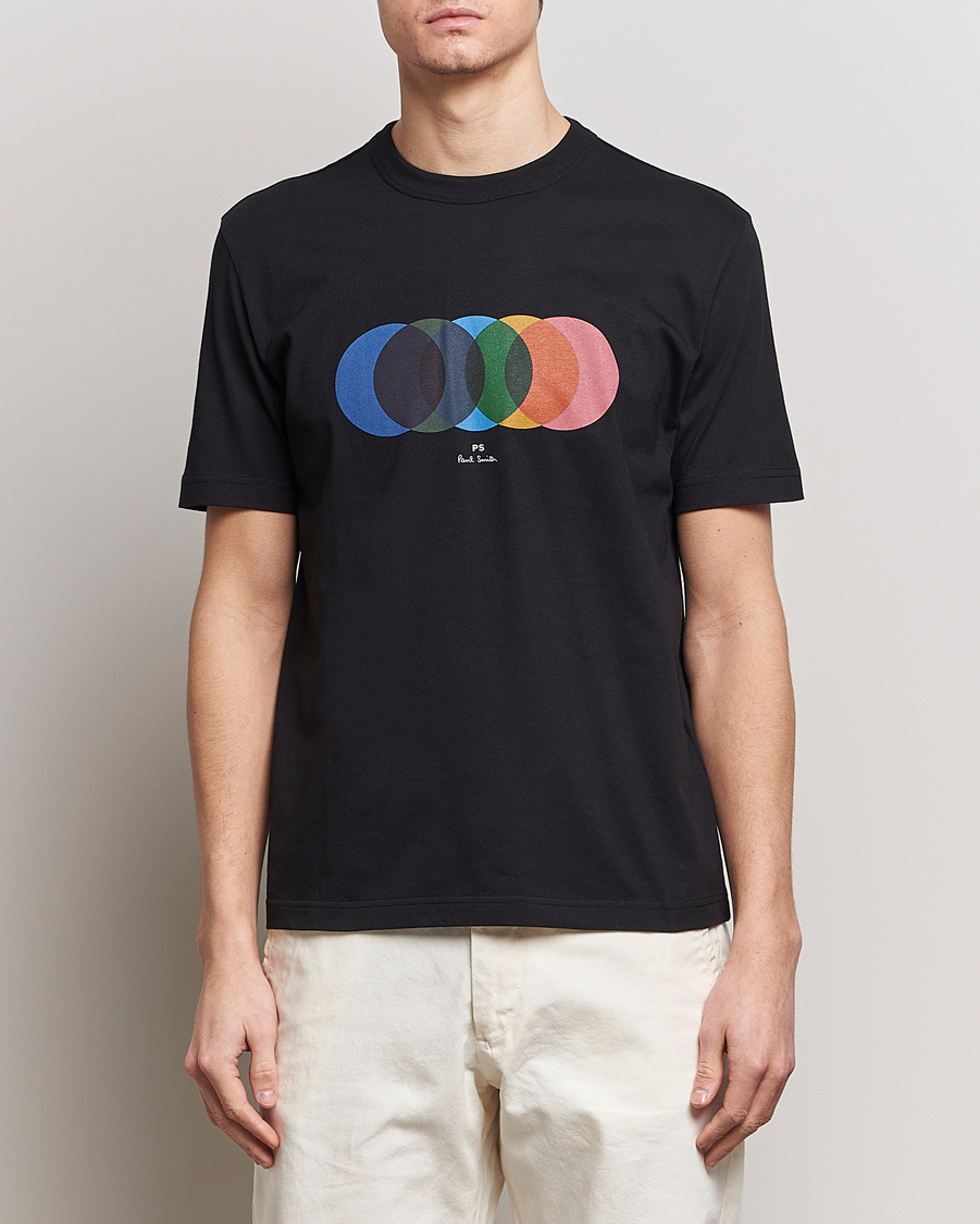 Herre |  | PS Paul Smith | Organic Cotton Circles Crew Neck T-Shirt Black