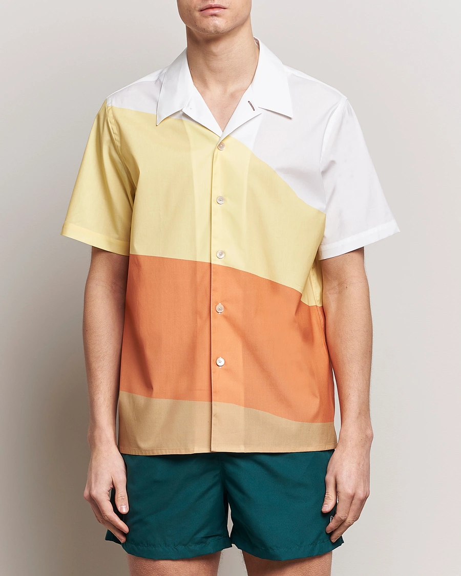 Herre |  | PS Paul Smith | Blocksstriped Resort Short Sleeve Shirt Multi