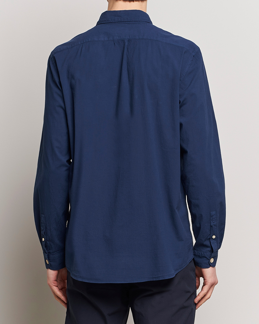 Herre | Skjorter | PS Paul Smith | Regular Fit Seersucker Shirt Navy