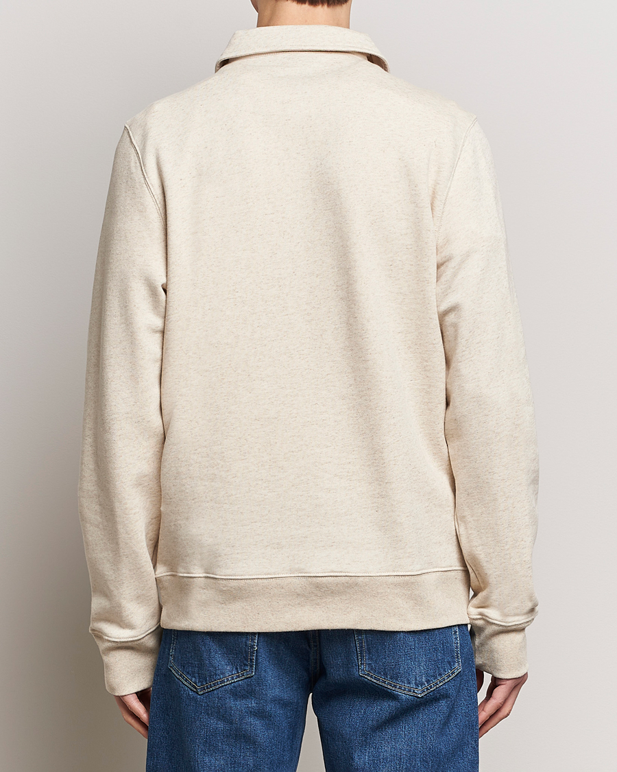 Herre | Gensere | PS Paul Smith | Cotton/Linen Zebra Half Zip Off White