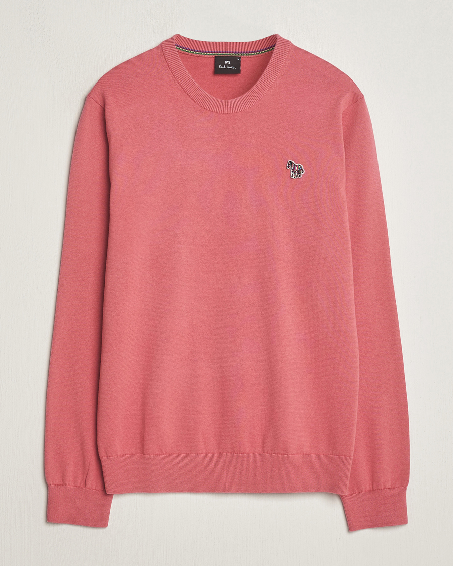 Herre | Gensere | PS Paul Smith | Zebra Cotton Knitted Sweater Faded Pink