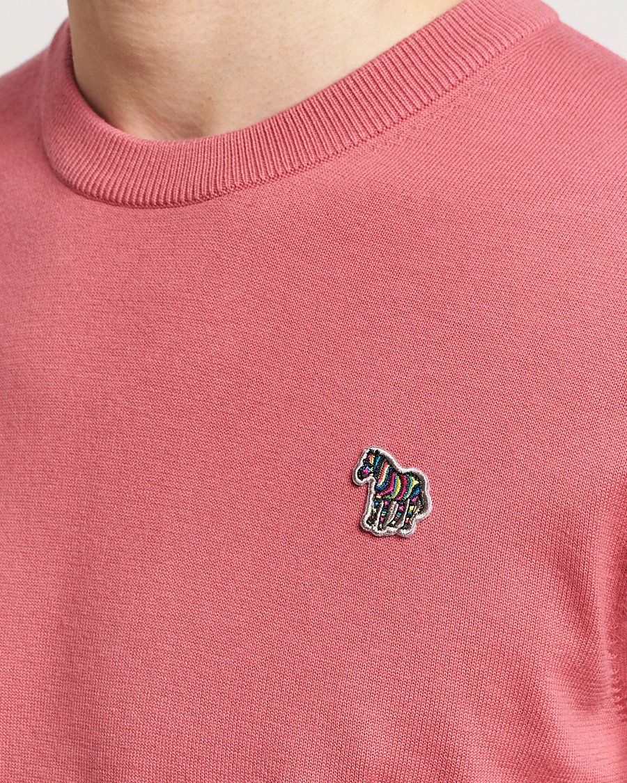 Herre | Gensere | PS Paul Smith | Zebra Cotton Knitted Sweater Faded Pink
