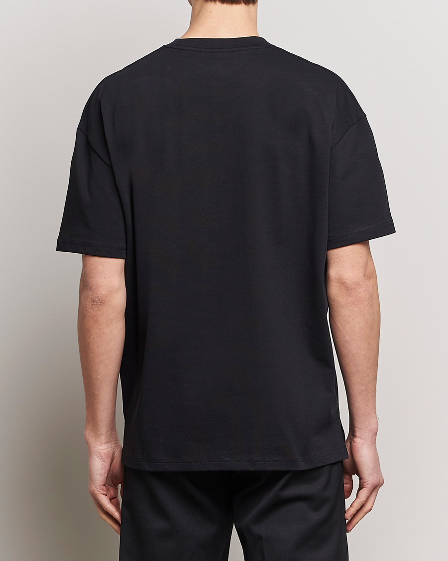 Herre | T-Shirts | Bread & Boxers | Textured Heavy Crew Neck T-Shirt Black