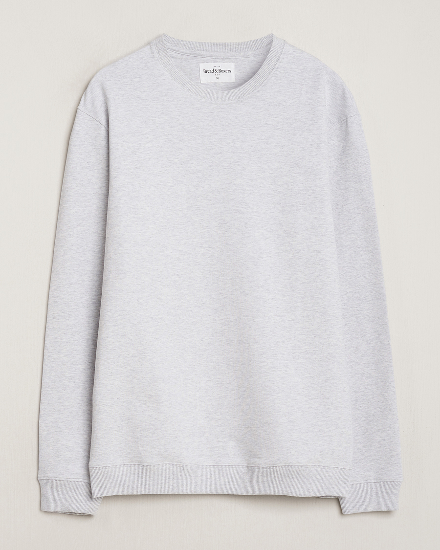 Herre | Gensere | Bread & Boxers | Loungewear Crew Neck Sweatshirt Light Grey Melange