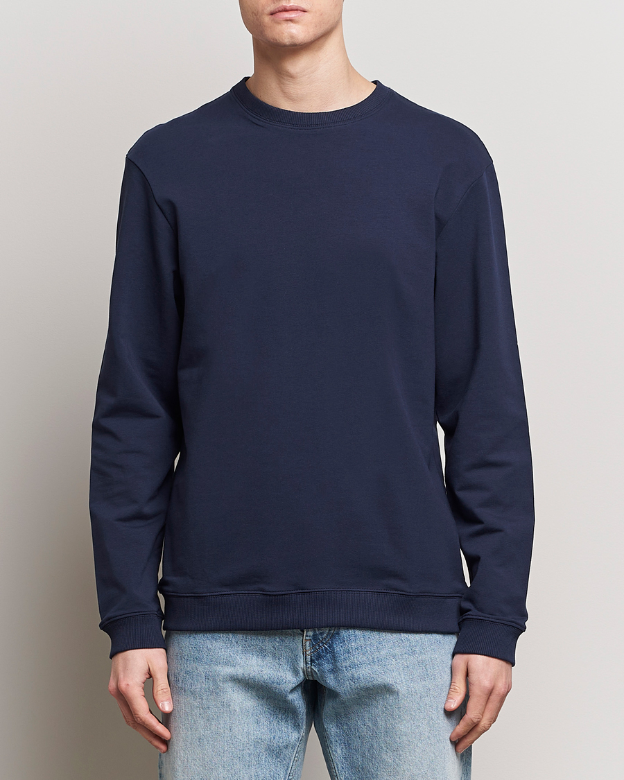 Herr |  | Bread & Boxers | Loungewear Crew Neck Sweatshirt Navy Blue