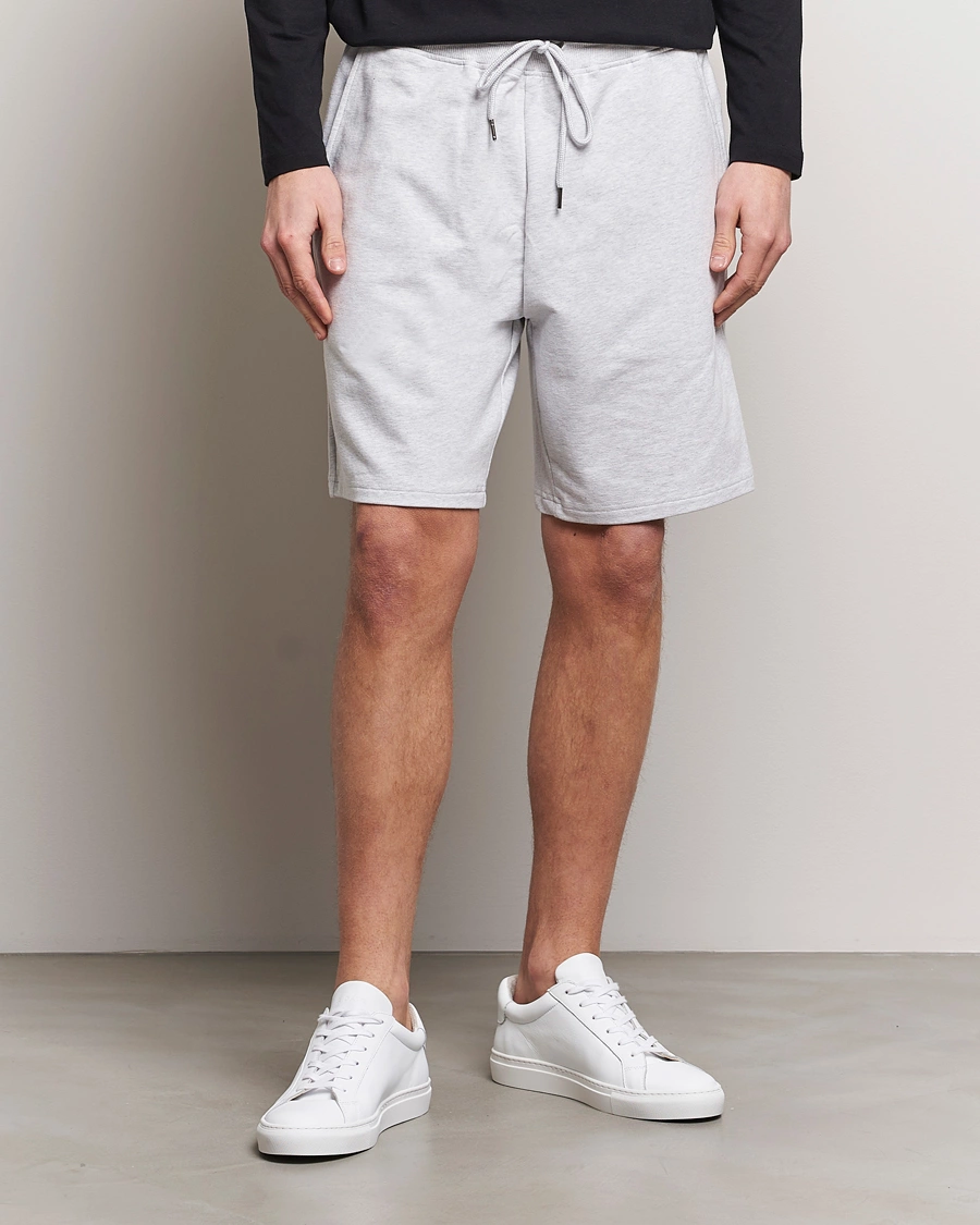 Herre | Tøj | Bread & Boxers | Loungewear Shorts Light Grey Melange