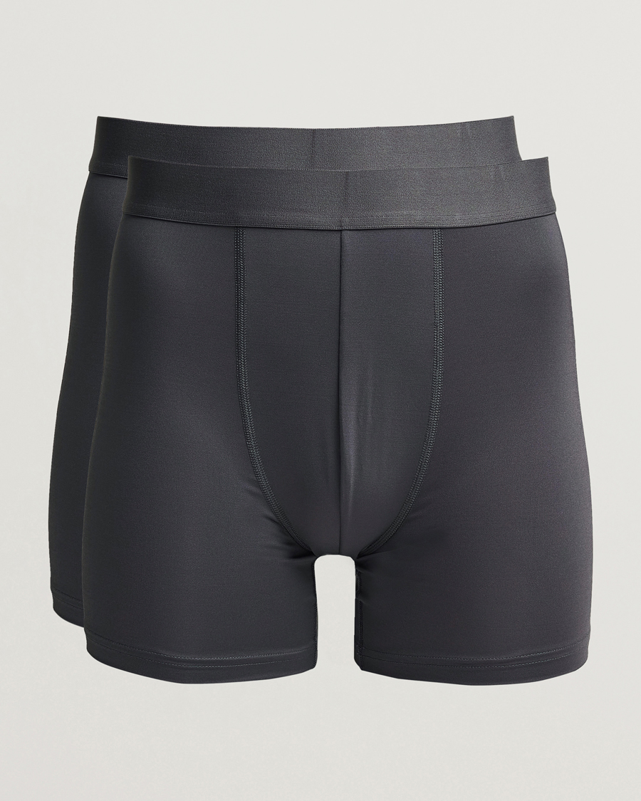 Herre | Undertøy | Bread & Boxers | 2-Pack Active Boxer Brief Iron Grey