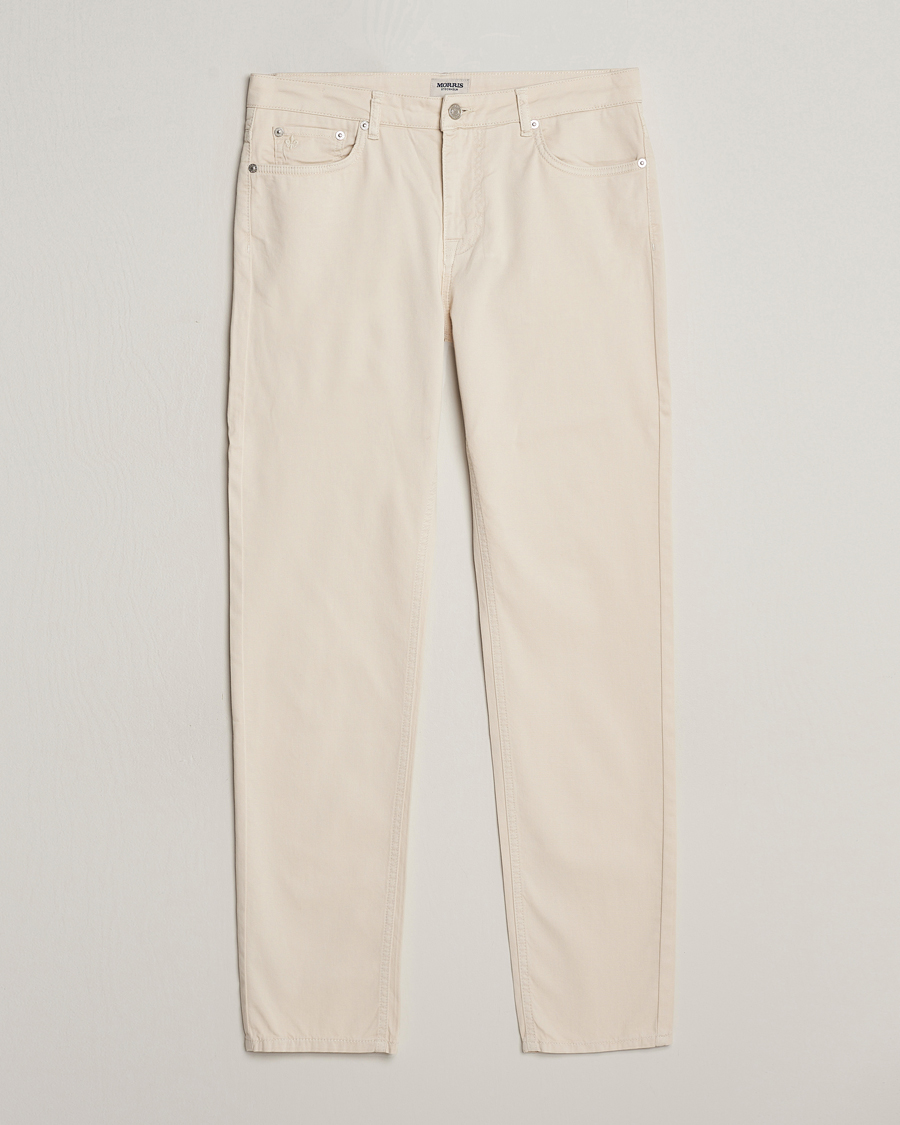 Herre | Bukser | Morris | James Structured 5-Pocket Trousers Off White