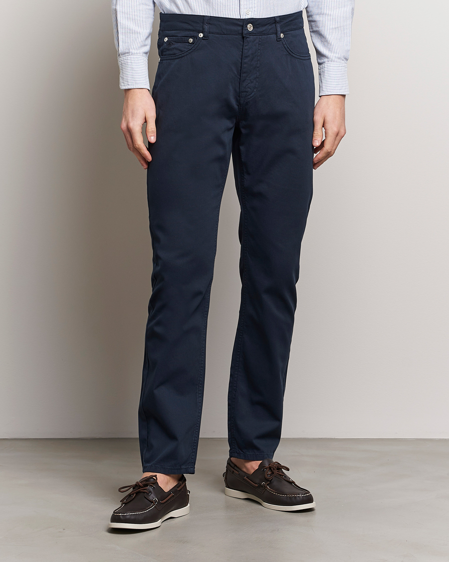 Herre | Morris | Morris | James Structured 5-Pocket Trousers Blue