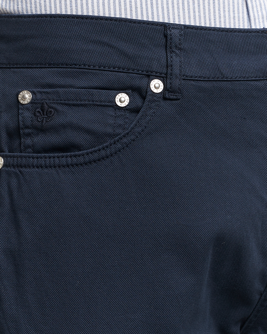 Herre | Bukser | Morris | James Structured 5-Pocket Trousers Blue