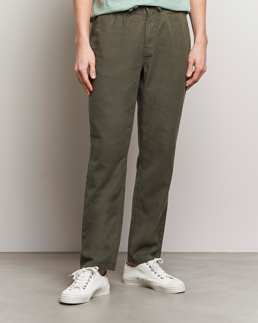 Herre |  | Morris | Fenix Linen Slacks Olive