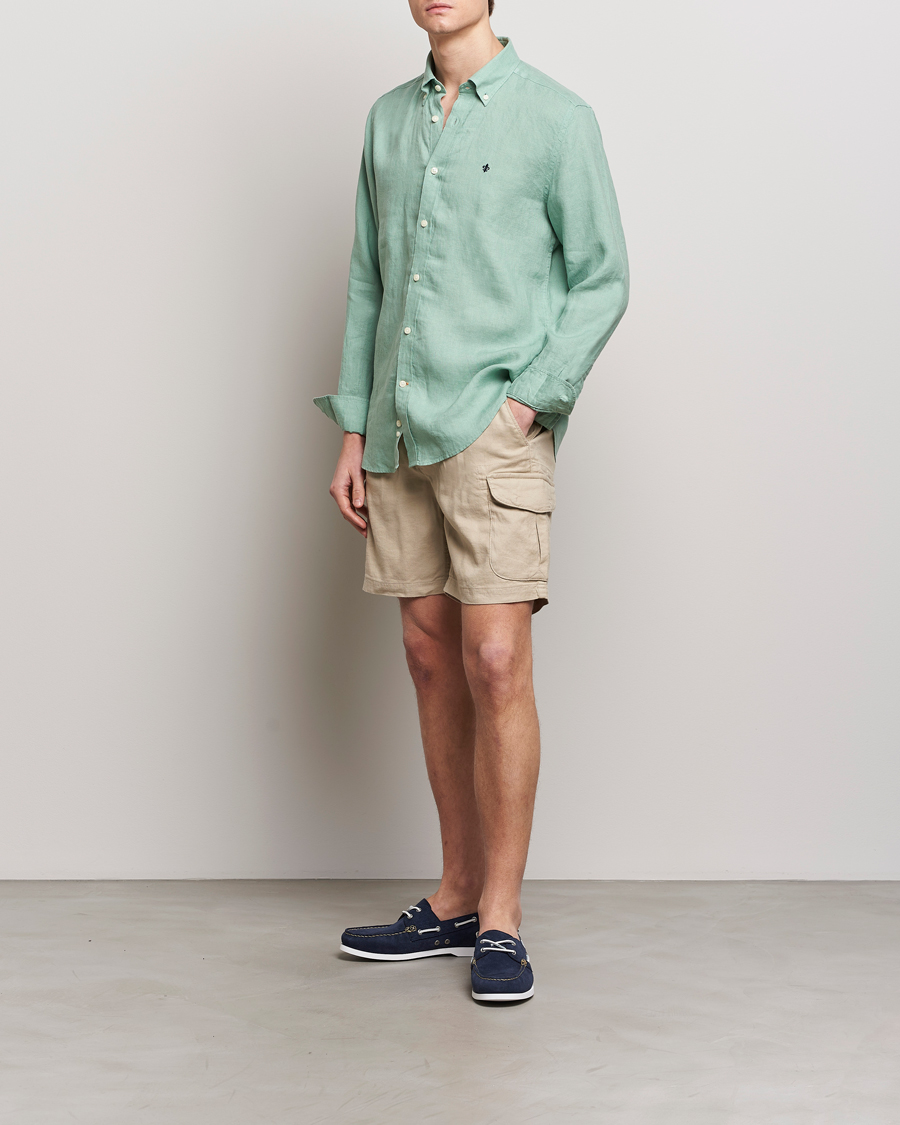 Herre | Shorts | Morris | Cargo Linen Shorts Khaki