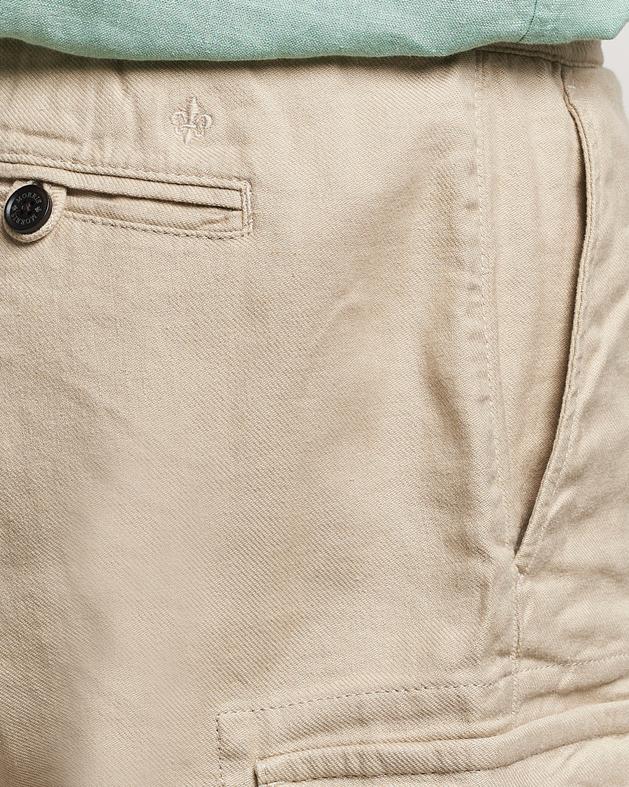 Herre | Shorts | Morris | Cargo Linen Shorts Khaki