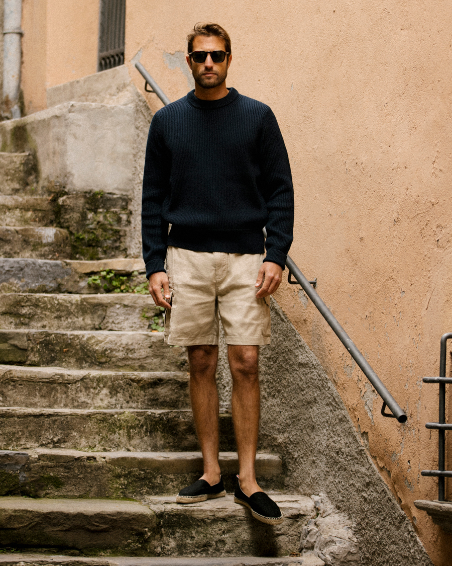 Herre | Shorts | Morris | Cargo Linen Shorts Khaki