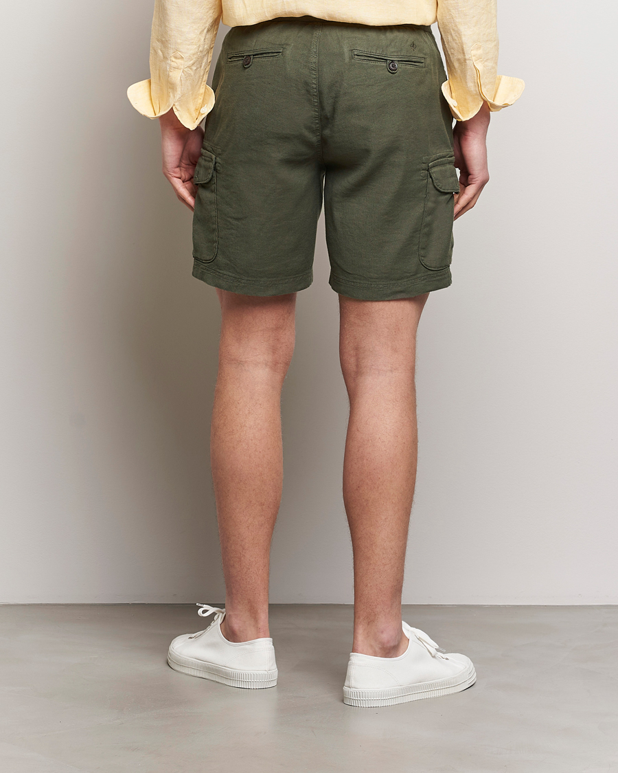 Herre | Shorts | Morris | Cargo Linen Shorts Olive