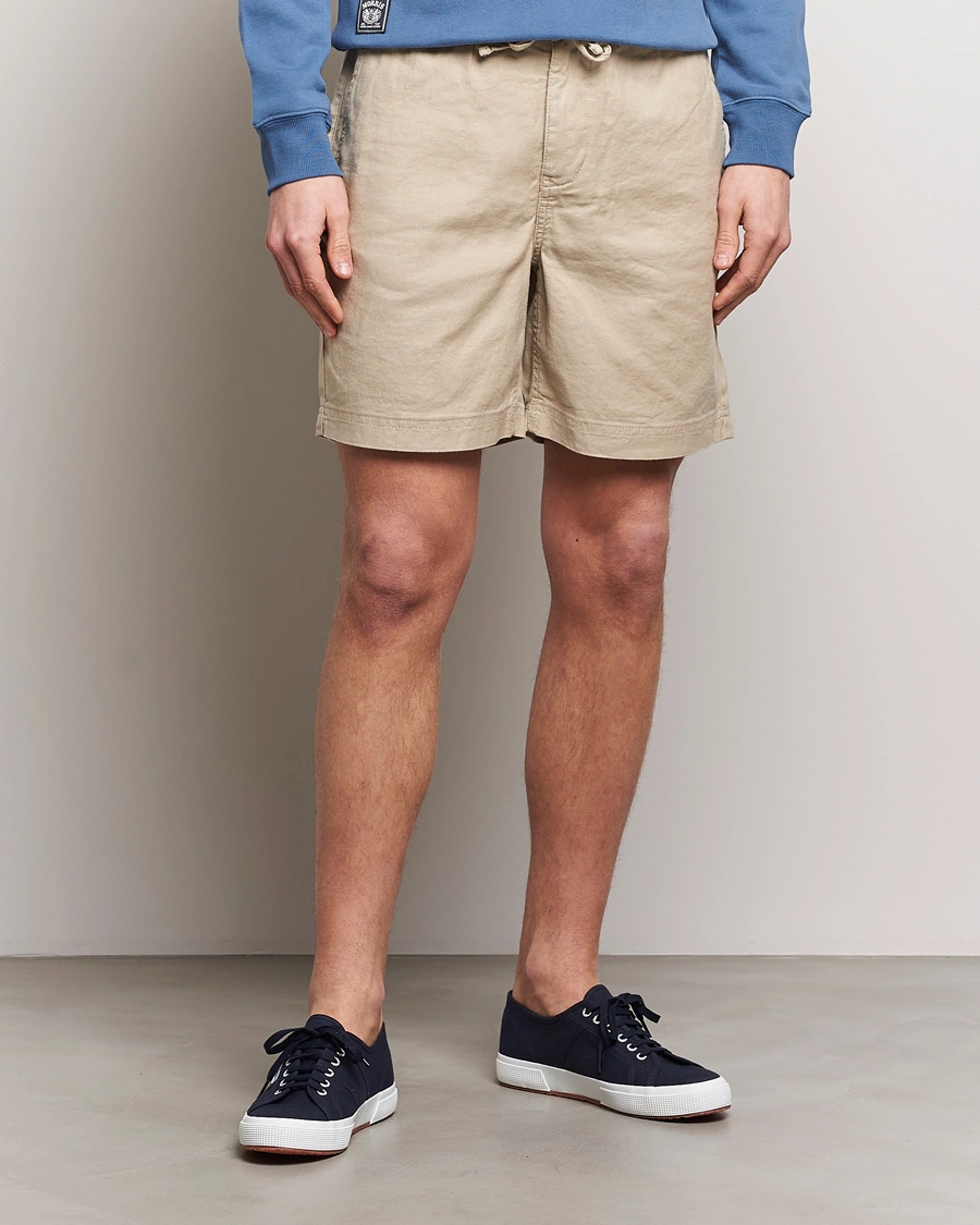 Herre | Shorts | Morris | Fenix Linen Shorts Khaki