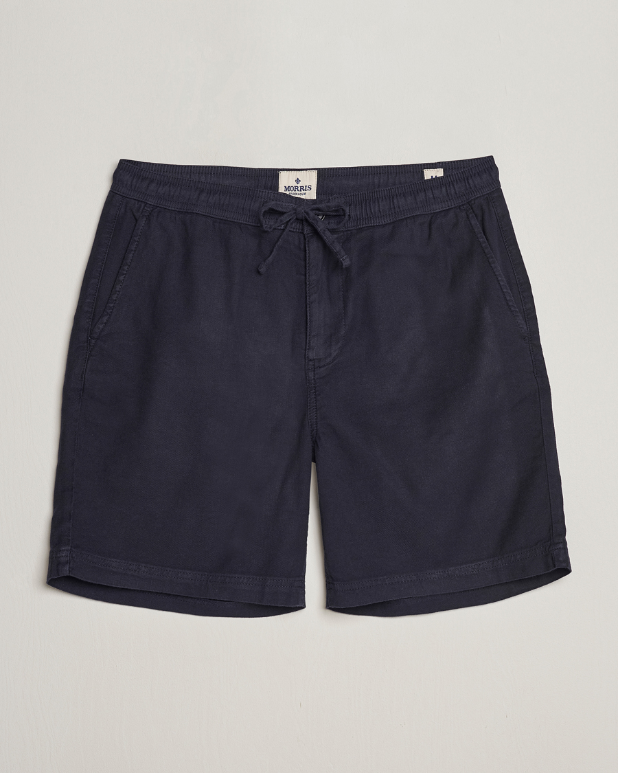 Herre | Shorts | Morris | Fenix Linen Shorts Navy