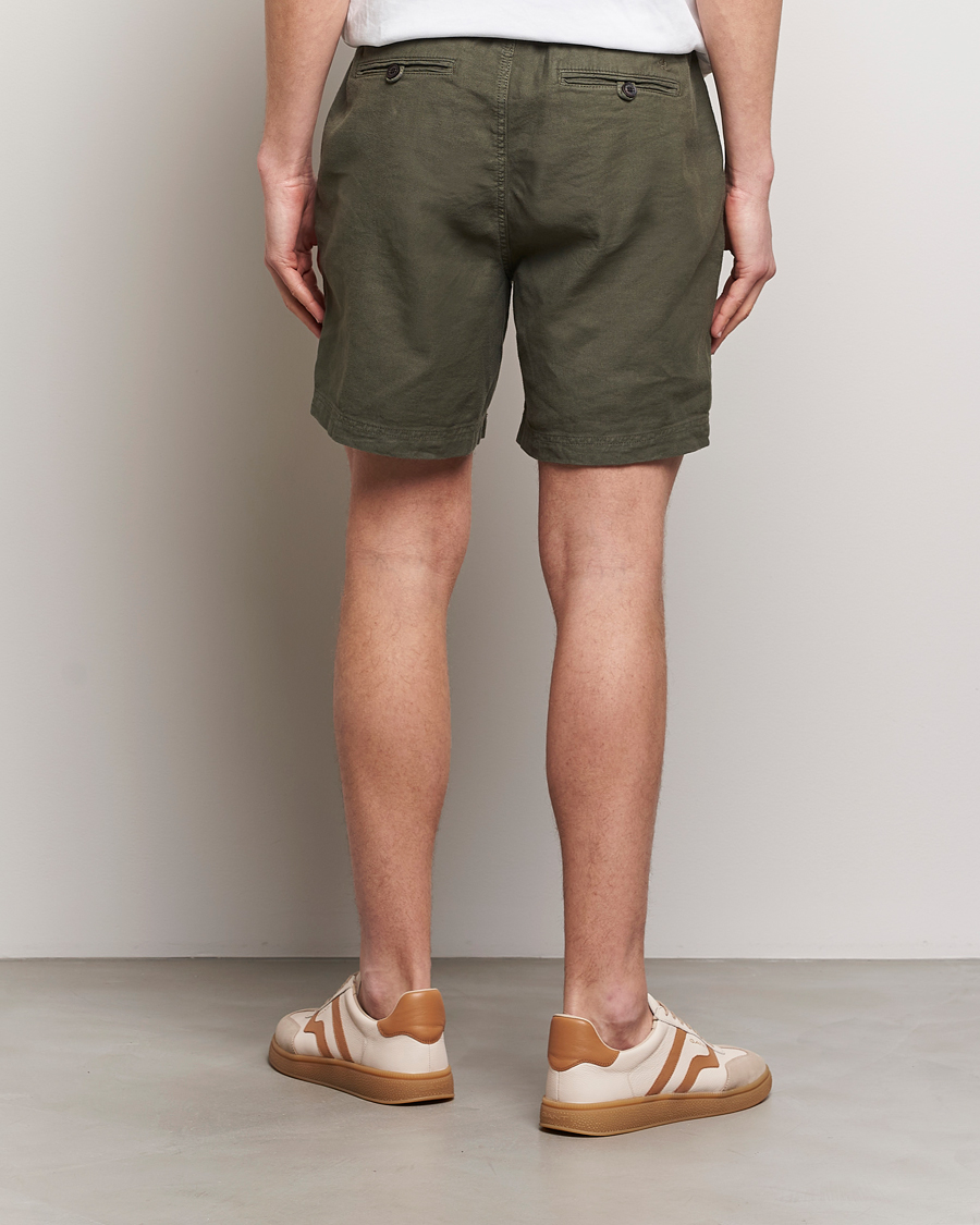 Herre | Shorts | Morris | Fenix Linen Shorts Olive