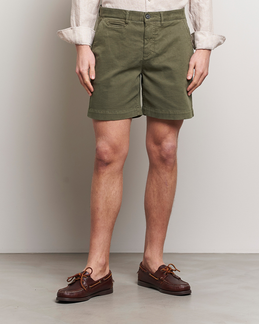 Herre | Preppy Authentic | Morris | Jeffrey Short Chino Shorts Olive