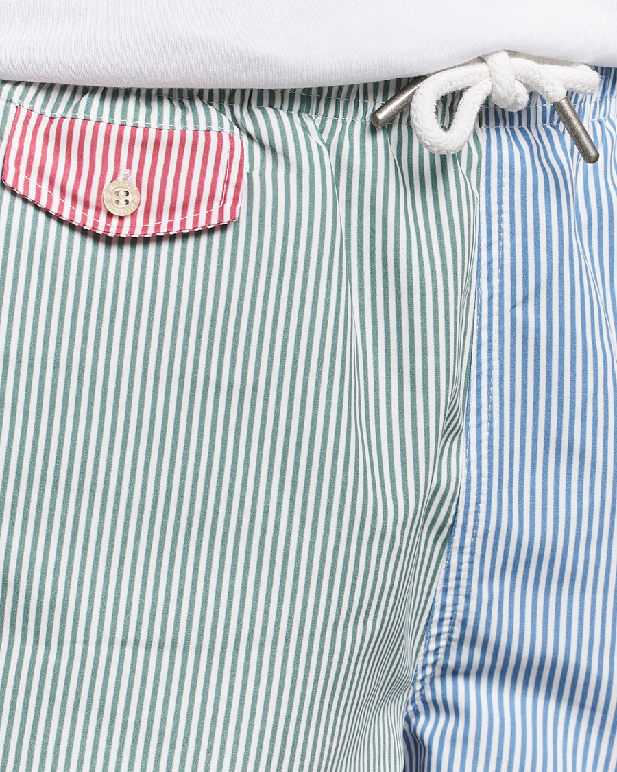 Herre | Badeshorts | Morris | Mixed Stripe Bathing Trunks Off White