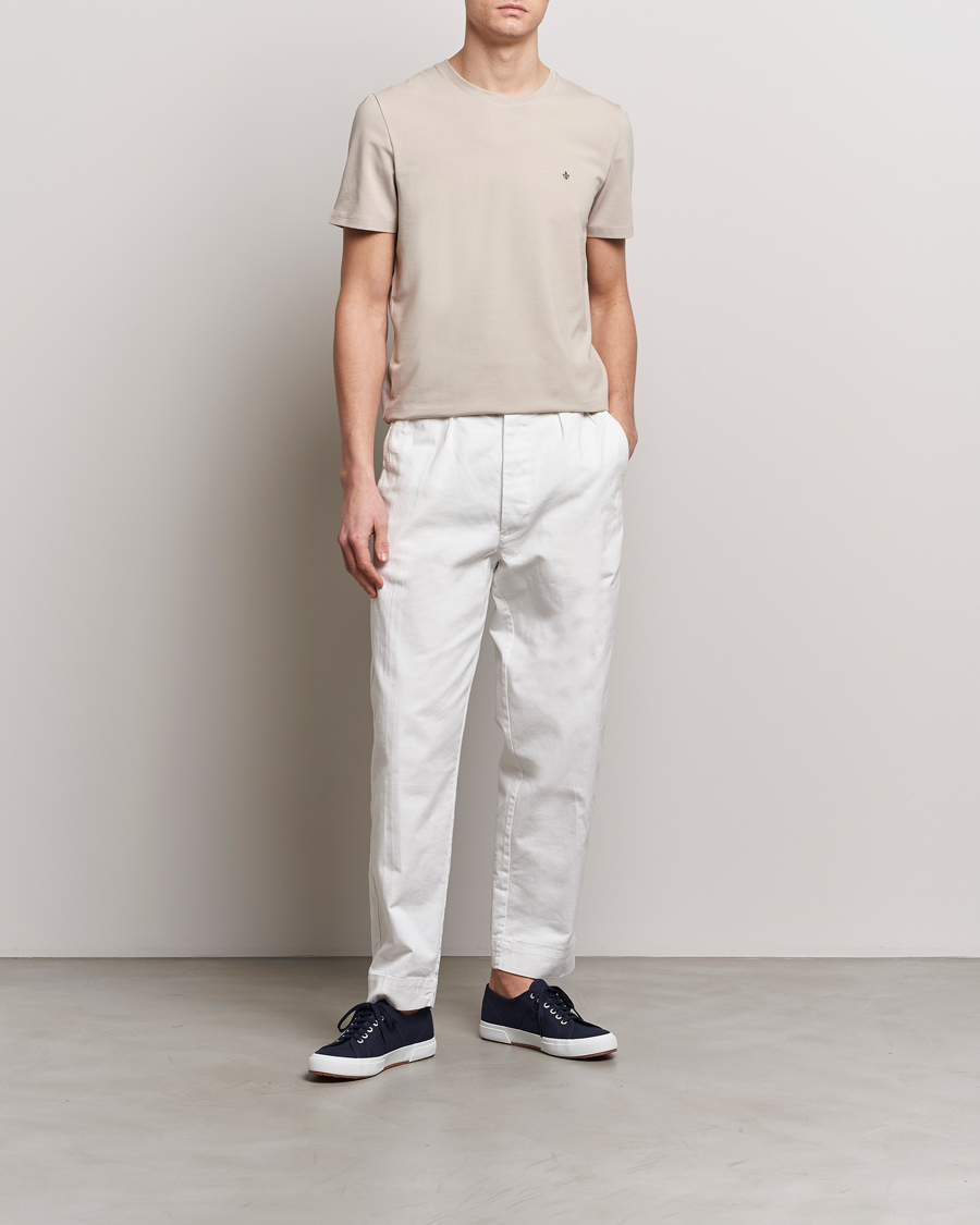 Herre | T-Shirts | Morris | James Crew Neck T-Shirt Khaki