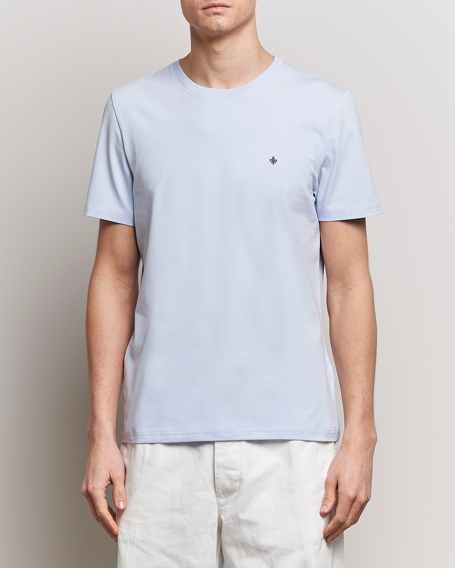 Herre | Kortermede t-shirts | Morris | James Crew Neck T-Shirt Light Blue