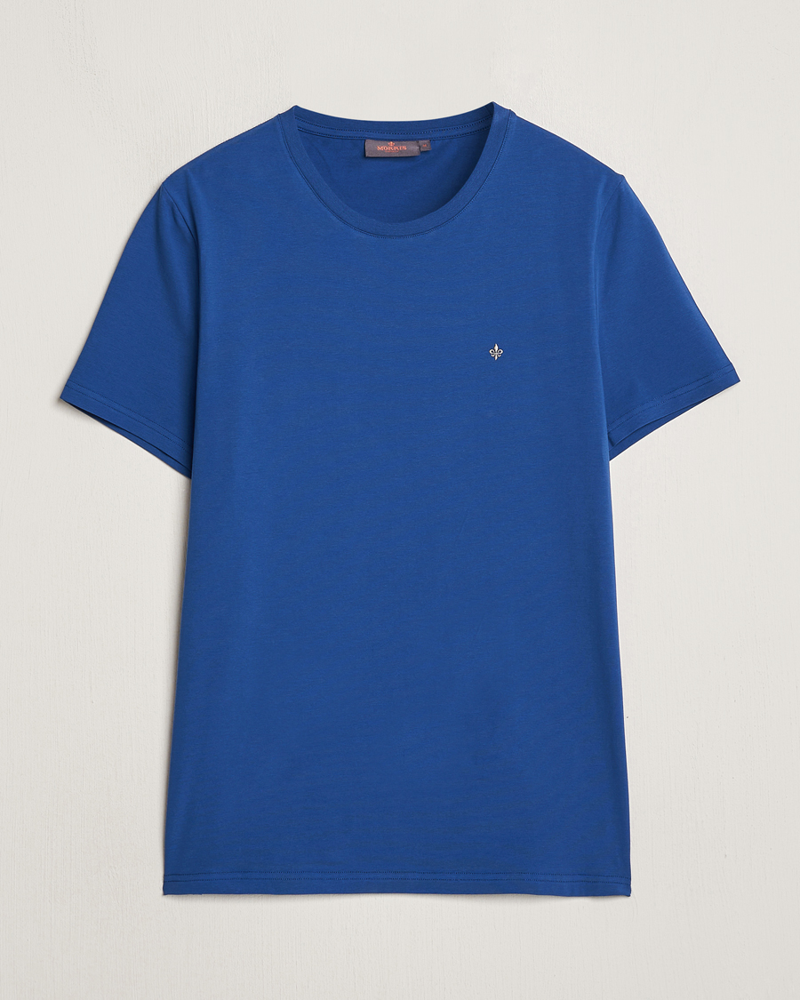 Herre | T-Shirts | Morris | James Crew Neck T-Shirt Blue