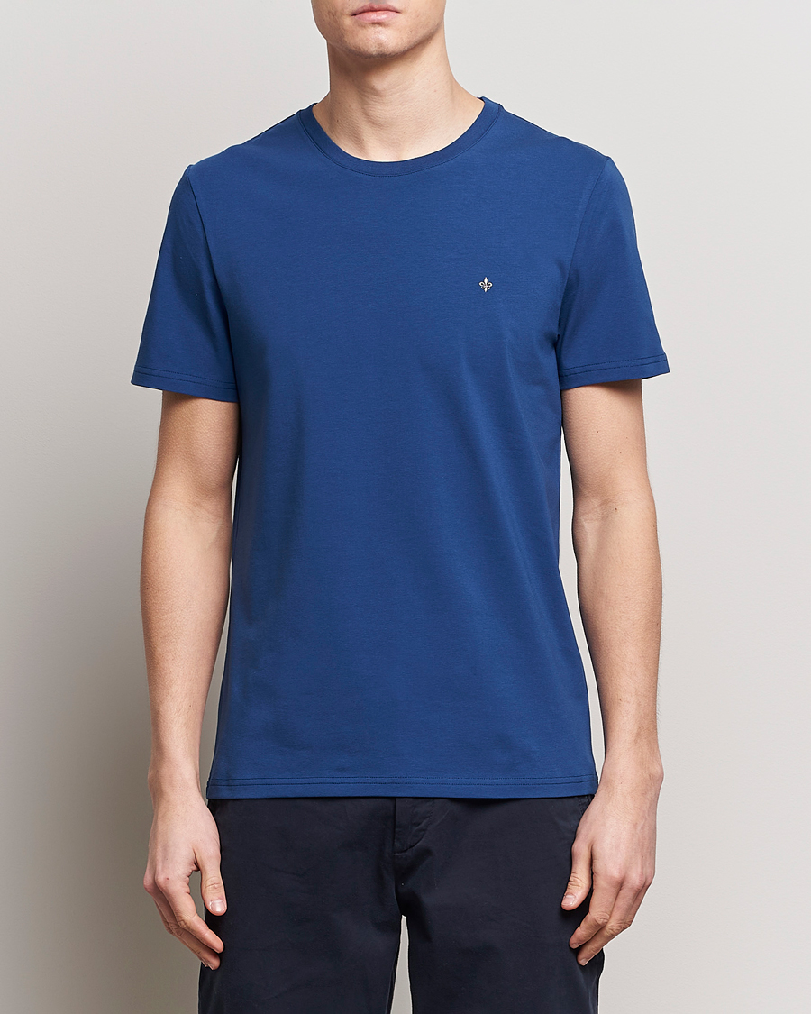 Herre | Avdelinger | Morris | James Crew Neck T-Shirt Blue
