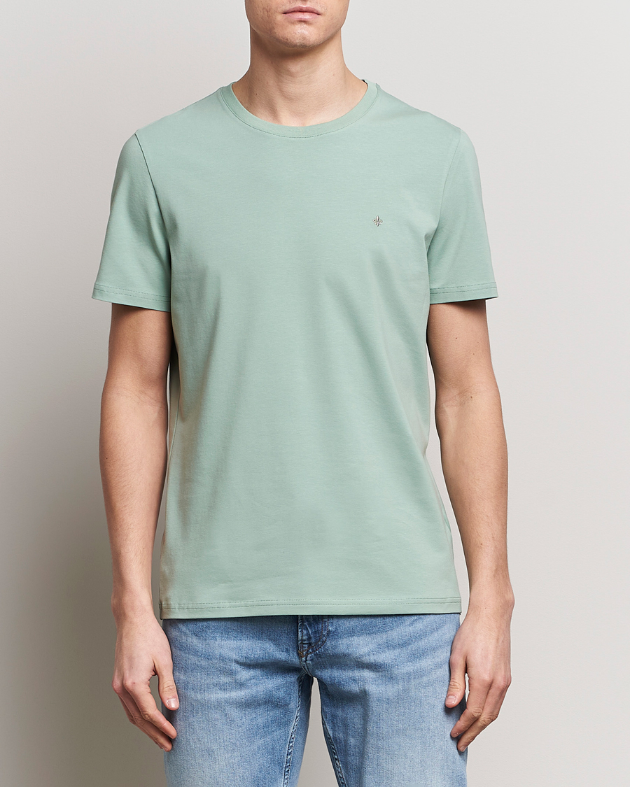 Herr |  | Morris | James Crew Neck T-Shirt Light Green