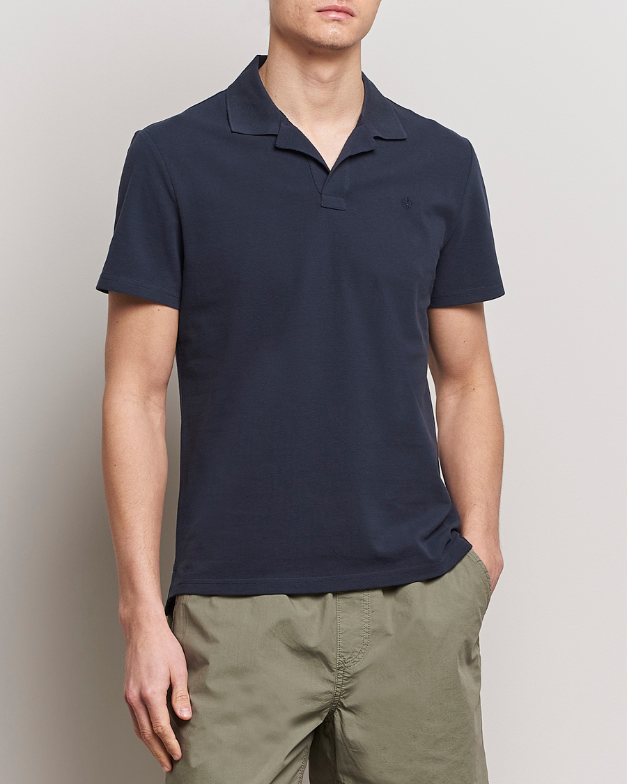 Herre | Nytt i butikken | Morris | Dylan Pique Shirt Old Blue