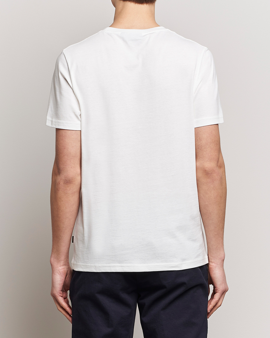 Herre | T-Shirts | Morris | Crew Neck Cotton T-Shirt Off White