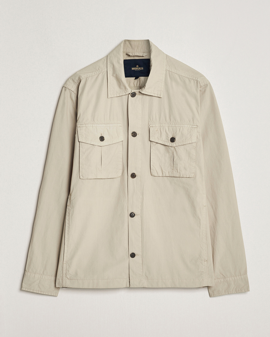 Herre | Jakker | Morris | Harrison Cotton Shirt Jacket Khaki