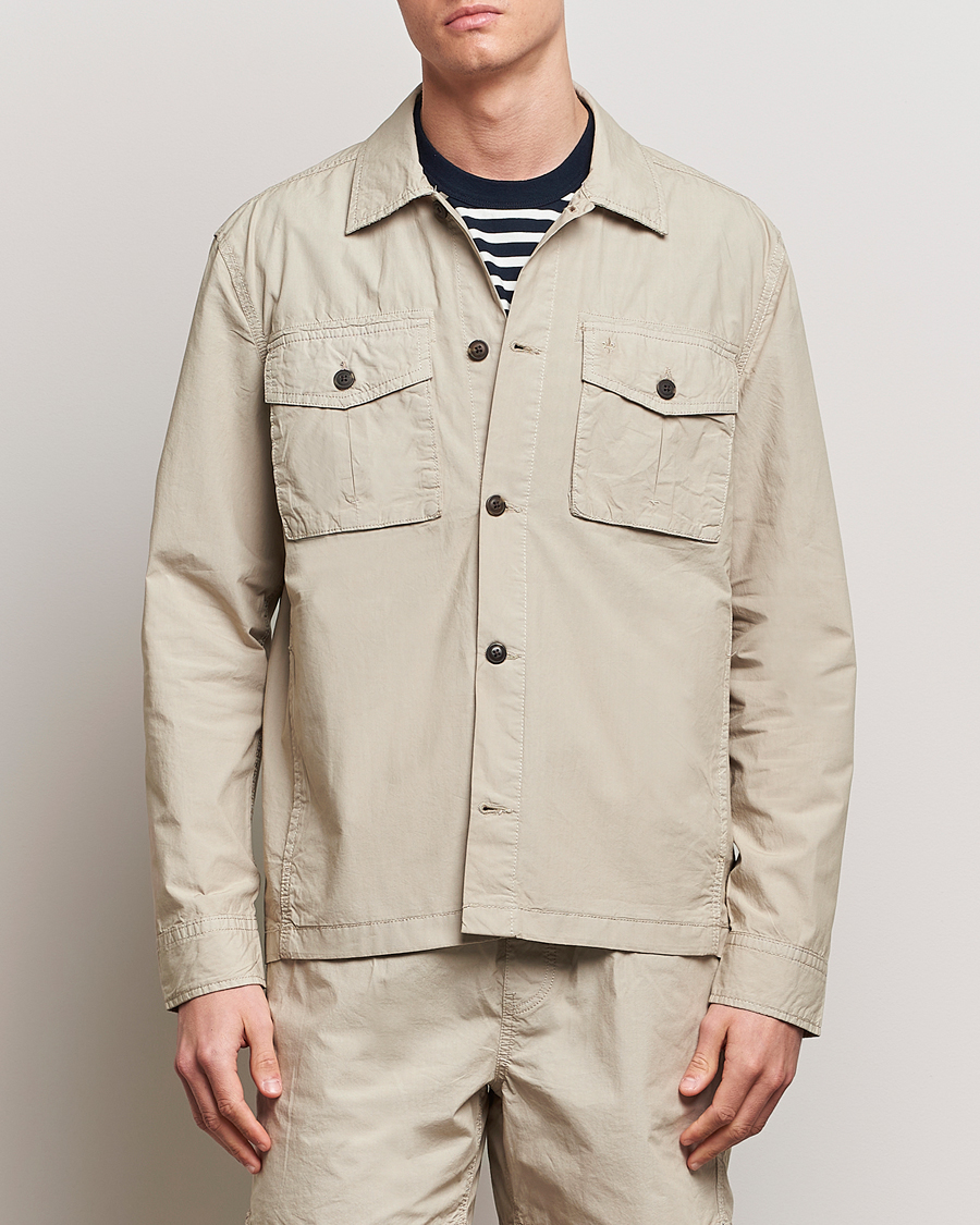 Herre | Nytt i butikken | Morris | Harrison Cotton Shirt Jacket Khaki